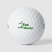 4 T-shirt Acres golfballen (Voorkant)
