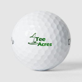 4 T-shirt Acres golfballen