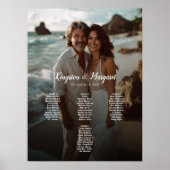 4 tables élégant tableau de sièges mariage photo (Devant)