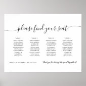 4 Tafels Modern Vind uw Zitplaatskaart Poster (Voorkant)