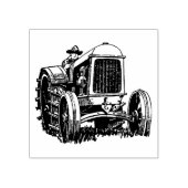4 tailles tampon caoutchouc rétro image Tracteur (Impression)