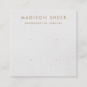 4 Trous, 2 Pair gris clair, Carte d'affichage à or (Devant)