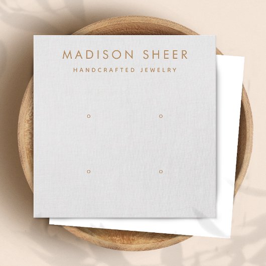 4 Trous, 2 Pair gris clair, Carte d'affichage à or