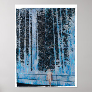 4 uur bos bij daglicht poster