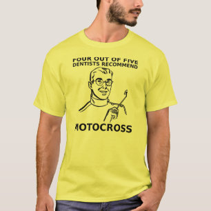 4 van de 5 Tandartsen Motocross Dirt Bike T-shirt