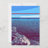 4 VAN DE FOTO-INVITATIE VAN JULY LAKE KAART (Achterkant)