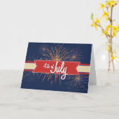 4 van Juli Card#4 Kaart (Gele Bloem)