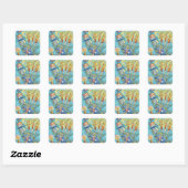 4 VAN JULI FIREWORKS ROBOT STICKERS Squ. * Blad (Vel)