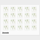 4 VERSE HERBS Kleine Stickers Square (Vel)