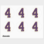 #4 Vikings Brett Favoriser autocollant (Feuille)