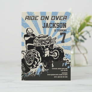 4 Wheeler Birthday Invitation / Motocross / Sport Kaart