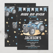 4 Wheeler Birthday Invitation / Quad Bike / ATV (Devant / Derrière)