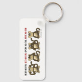 4 Wise-apen Sleutelhanger (Achterkant)