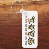4 Wise-apen Sleutelhanger (Voorkant)