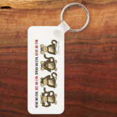 4 Wise-apen Sleutelhanger (Achterkant)