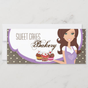 4"x9" Cadeaubon Brunette Baker Cakes