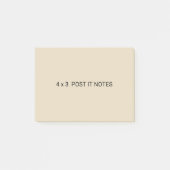 4 x 3 notes de post-it faites sur commande (Devant)