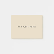4 x 3 notes de post-it faites sur commande
