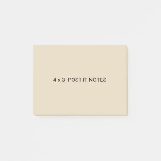 4 x 3 notes de post-it faites sur commande