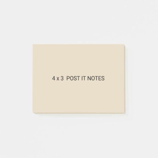 4 x 3 notes de post-it faites sur commande (Devant)