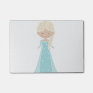 4 x 3 Post It Notes — Animated Elsa from Frozen