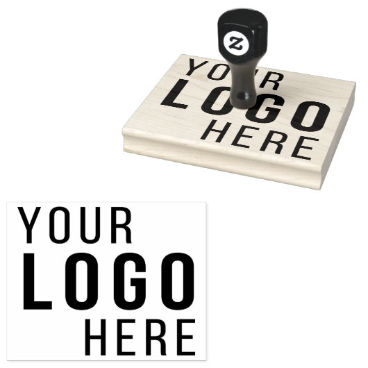 4 x 5-inch grote aangepaste Logo op maat Rubberstempel (Gestempeld)
