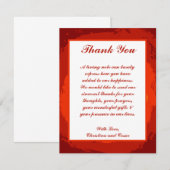 4 x 5 PLAT Carte de remerciements Coucher de solei (Devant / Derrière)