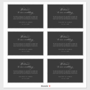 4 x 6 Boîte cadeau de bienvenue Stickers Étiquette