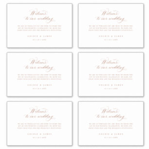 4 x 6 Boîte cadeau de bienvenue Stickers Étiquette