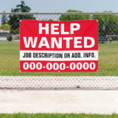 4' X 6' Help Gezochte banner (Insitu)