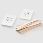 4 x 6-inch Fan Wedding Program Handwaaier (Niet-gemonteerd)