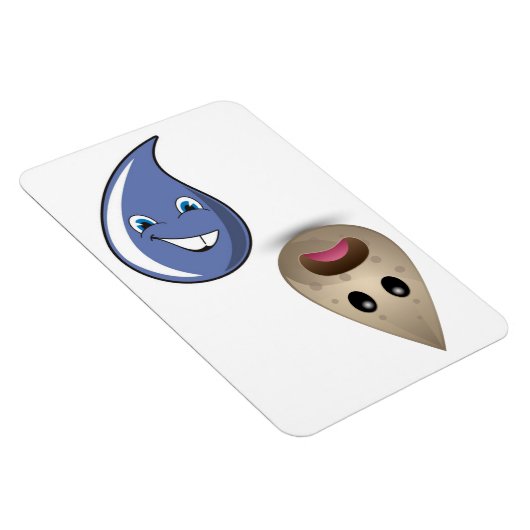 4 x 6-inch reinigings-/vuile waterdruppels Geen te Magneet (Rechterzijde)