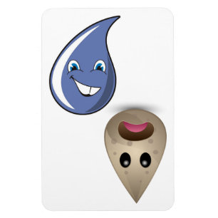 4 x 6-inch reinigings-/vuile waterdruppels Geen te Magneet