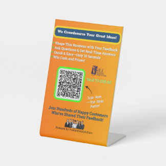 4 x 6 vensterklemmen reclamebord met voetstuk