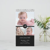 4 x 8 Carte photo blanc élégant (V) (Debout devant)