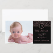 4 x 8 Roze Elegant Aankondiging (Voorkant / Achterkant)