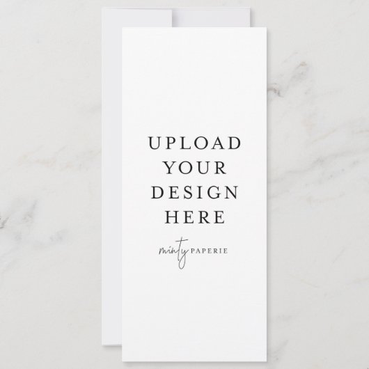 4 x 9,5-inch Narrow Uitnodiging - Portret (Achterkant)