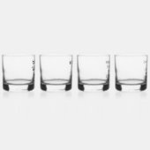 4 x aangepaste gepersonaliseerde whisky glas 12oz (Rechts)