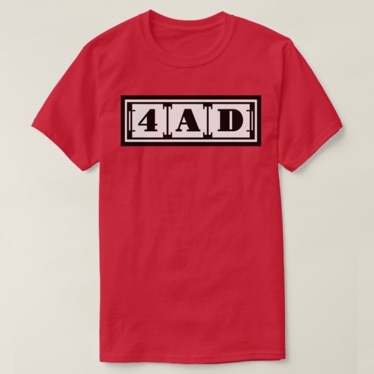 4AD-asrecords T-shirt (Design voorkant)