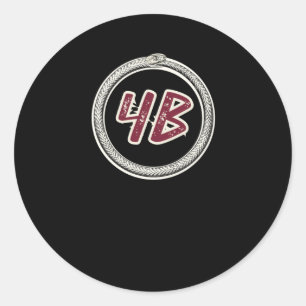 4b Beweging Ouroboros Slang #4b Sticker
