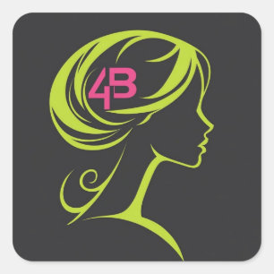 4B-beweging Vierkante Sticker