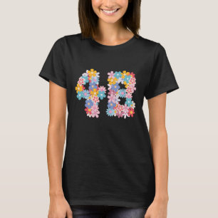 4B Floral Feminist Movement Unity Women T-shirt