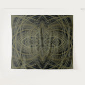 4D Elektrisch Lotus gold zwart grijs beige Wandkleed (Voorkant (horizontaal))