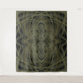 4D Elektrisch Lotus gold zwart grijs beige Wandkleed (Voorkant)