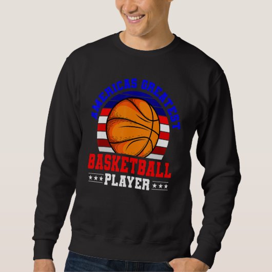 4de juli Basketball Greatest Player Sport Ameri Trui (Voorkant)
