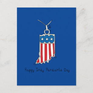 4de juli Funny American Indiana Briefkaart