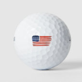 4de juli in Brussel Amerikaanse vlag voor patriott Golfballen (Voorkant)