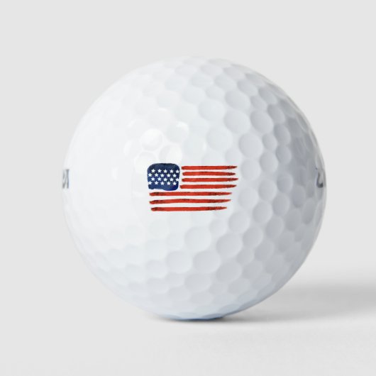 4de juli in Brussel Amerikaanse vlag voor patriott Golfballen (Voorkant)