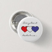 4de juli - Onafhankelijkheidsdag Ronde Button 3,2 Cm (Voorkant /achterkant)