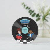 4de juli Sock Hop Party Kaart (Staand voorkant)